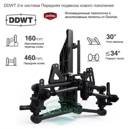 Электроскутер Doohan iTango HO 1200W Черный Электроскутер Doohan iTango HO 1200W Черный