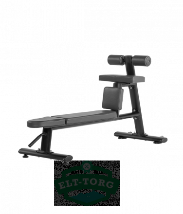 BRONZE GYM H-035 Скамья для скручиваний горизонтальная (ЧЕРНЫЙ)