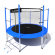 Батут i-JUMP CLASSIC 10ft 3,06м с нижней сетью и лестницей (blue)