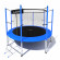 Батут i-JUMP CLASSIC 12ft 3,66м с нижней сетью и лестницей (blue)