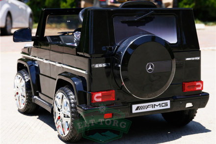 Электромобиль RiverToys Mercedes-Benz G65-BLACK-GLANEC-LS528