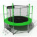 Батут i-JUMP CLASSIC 12ft 3,66м с нижней сетью и лестницей (green) 