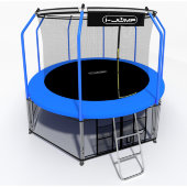 Батут i-JUMP Elegant 16ft 4,88м с нижней сетью и лестницей (blue)