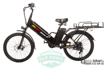Электровелосипед черный InoBike Dacha Plus