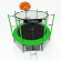 Батут i-JUMP BASKET 8ft 2.44м с нижней сетью и лестницей (green)