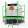 Батут i-JUMP BASKET 8ft 2.44м с нижней сетью и лестницей (green)