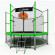 Батут i-JUMP BASKET 12ft 3,66м с нижней сетью и лестницей (green)