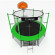 Батут i-JUMP BASKET 14ft 4,27м с нижней сетью и лестницей (green)