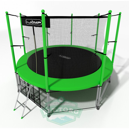 Батут i-JUMP CLASSIC 16ft 4,88м с нижней сетью и лестницей (green) Батут i-JUMP CLASSIC 16ft 4,88м с нижней сетью и лестницей (green)