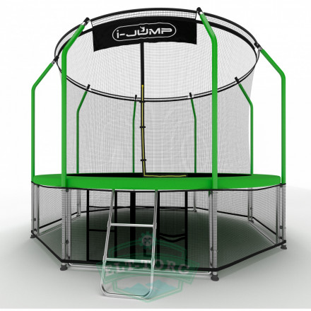 Батут i-JUMP Elegant 10ft 3,06м с нижней сетью и лестницей (green) Батут i-JUMP Elegant 10ft 3,06м с нижней сетью и лестницей (green)
