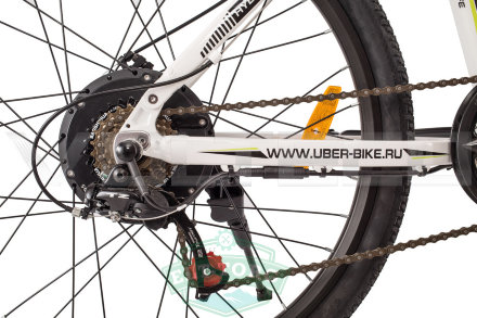 Электровелосипед двухподвес UBERBIKE H26 white