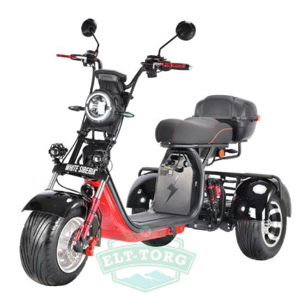 Трехколесный электроскутер Citycoco WS-PRO+ TRIKE 3000W