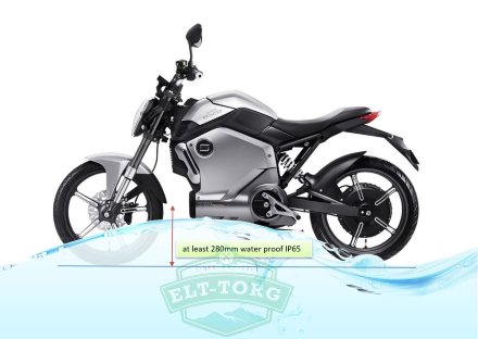 Электромотоцикл Soco Super TS 1950w серебристый