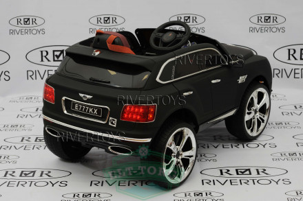 Детский электромобиль BENTLEY E777KX черный матовый Детский электромобиль BENTLEY E777KX черный матовый