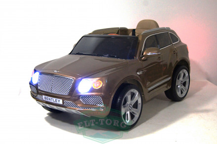 Детский электромобиль BENTLEY BENTAYGA JJ2158 коричневый (ЛИЦЕНЗИОННАЯ МОДЕЛЬ)