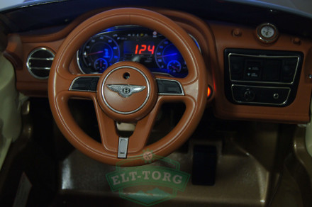 Детский электромобиль BENTLEY BENTAYGA JJ2158 коричневый (ЛИЦЕНЗИОННАЯ МОДЕЛЬ)