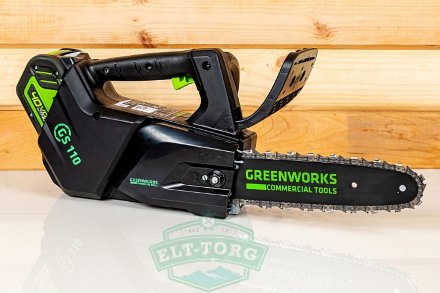 Цепная пила аккумуляторная GreenWorks 2003807, GD40TCS, 40V, 25см, БЕЗ АКБ и ЗУ