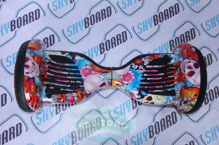 Гироскутер SkyBoard SUV APP 10,5 Черепа Цветные