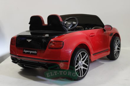 Детский электромобиль BENTLEY CONTINENTAL SUPERSPORTS JE1155 Красно-черный (ЛИЦЕНЗИОННАЯ МОДЕЛЬ)