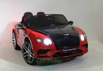 Детский электромобиль BENTLEY CONTINENTAL SUPERSPORTS JE1155 Красно-черный (ЛИЦЕНЗИОННАЯ МОДЕЛЬ)