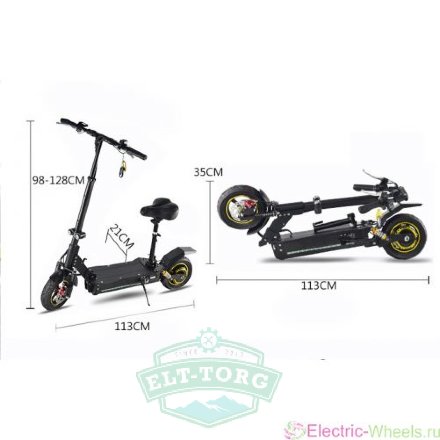 Электросамокат для инвалидов EL-Sport Red Dragon double drive 2000W (52w/28ah)