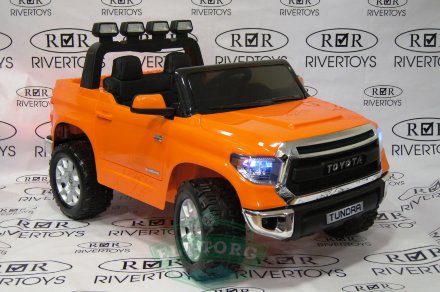 Детский электромобиль TOYOTA TUNDRA MINI JJ2266 оранжевый (ЛИЦЕНЗИОННАЯ МОДЕЛЬ) 