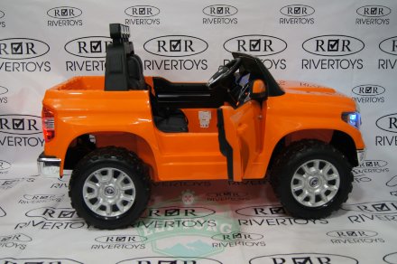 Детский электромобиль TOYOTA TUNDRA MINI JJ2266 оранжевый (ЛИЦЕНЗИОННАЯ МОДЕЛЬ) 
