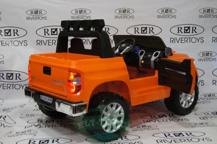 Детский электромобиль TOYOTA TUNDRA MINI JJ2266 оранжевый (ЛИЦЕНЗИОННАЯ МОДЕЛЬ) 