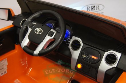 Детский электромобиль TOYOTA TUNDRA MINI JJ2266 оранжевый (ЛИЦЕНЗИОННАЯ МОДЕЛЬ) 