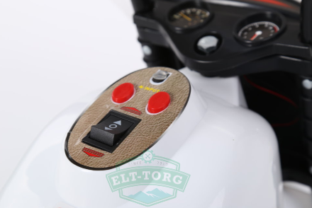 Электромобиль RiverToys MOTO 998-WHITE