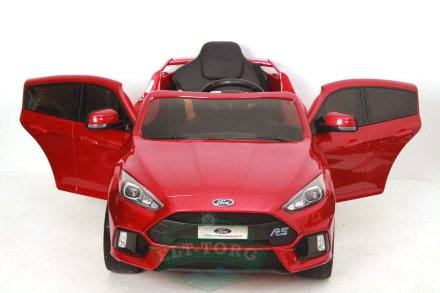 Детский электромобиль FORD FOCUS RS вишневый (ЛИЦЕНЗИОННАЯ МОДЕЛЬ) 