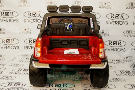 Детский электромобиль NEW FORD RANGER 4WD вишневый (ЛИЦЕНЗИОННАЯ МОДЕЛЬ)